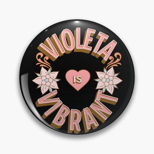 Item preview, Violeta is Vibrant - First Names - Birthday Gifts - Alliteration Fans designed and sold by epicthoughts.