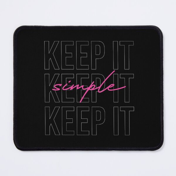 Item preview, Keep it simple quote in black designed and sold by NazarliNigar.