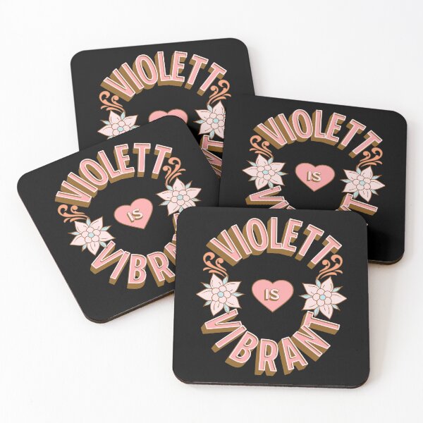 Item preview, Violett is Vibrant - First Names - Birthday Gifts - Alliteration Fans designed and sold by epicthoughts.