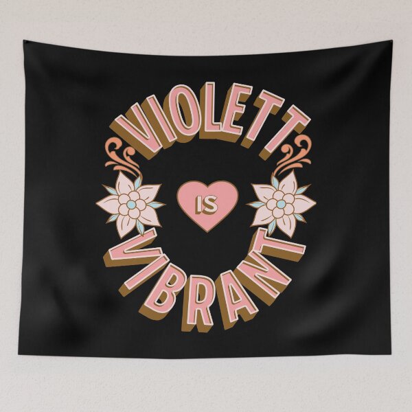Item preview, Violett is Vibrant - First Names - Birthday Gifts - Alliteration Fans designed and sold by epicthoughts.