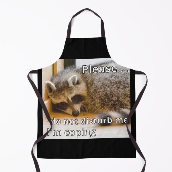 Item preview, I'm coping | Raccoon meme design designed and sold by SocialTekkie.