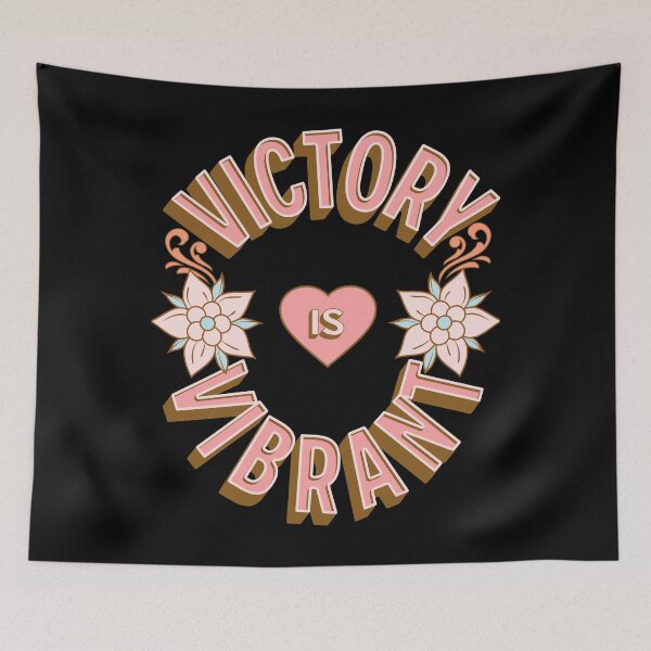 Item preview, Victory is Vibrant - First Names - Birthday Gifts - Alliteration Fans designed and sold by epicthoughts.