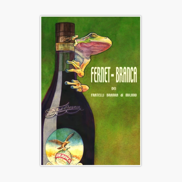  Vintage Fernet Amaro Branca Poster T-Shirt : Clothing, Shoes &  Jewelry