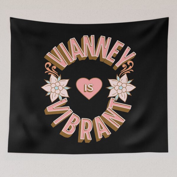 Item preview, Vianney is Vibrant - First Names - Birthday Gifts - Alliteration Fans designed and sold by epicthoughts.