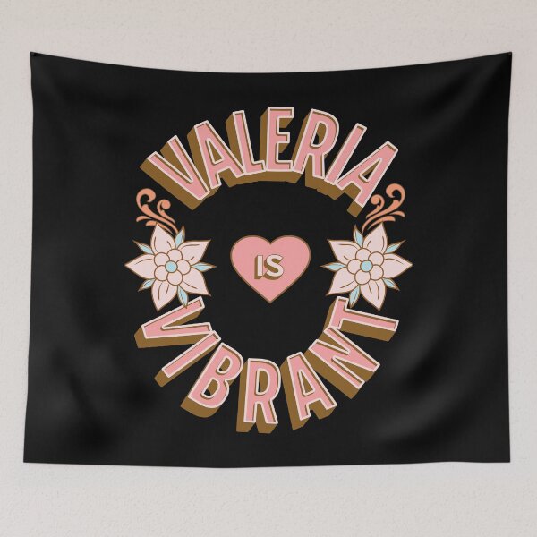 Item preview, Valeria is Vibrant - First Names - Birthday Gifts - Alliteration Fans designed and sold by epicthoughts.