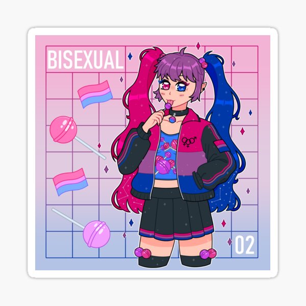 Bisexual Flag W Background Sticker For Sale By Tenti Q Redbubble