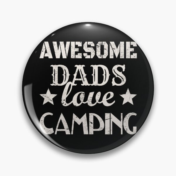Item preview, Distressed Style Awesome Dads Love Camping White Text Design, Great Design For Cool Dads, Perfect For Father's Day designed and sold by TrulyEpoque.