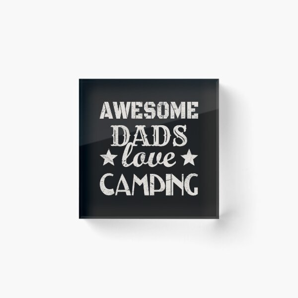 Item preview, Distressed Style Awesome Dads Love Camping White Text Design, Great Design For Cool Dads, Perfect For Father's Day designed and sold by TrulyEpoque.