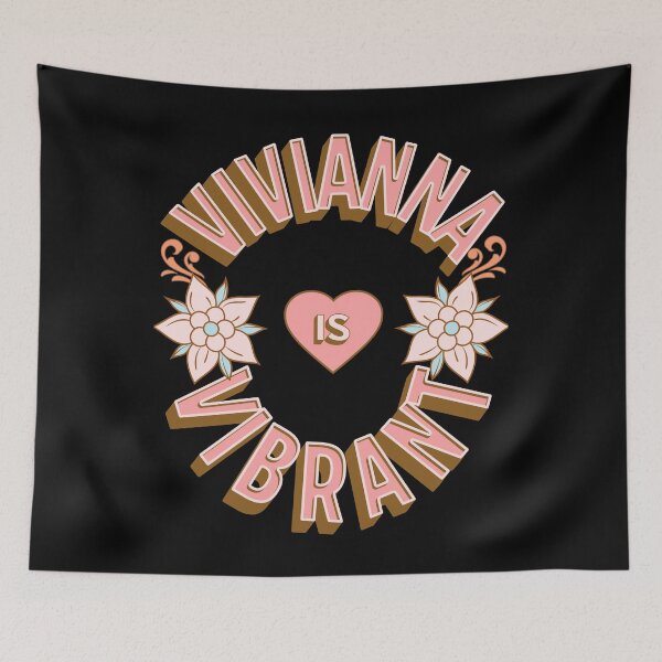Item preview, Vivianna is Vibrant - First Names - Birthday Gifts - Alliteration Fans designed and sold by epicthoughts.