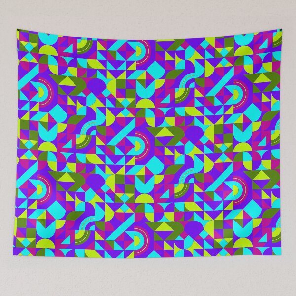 Item preview,  geometric colorful patterns conceptual Art - Abstract Neo Geo graphic design designed and sold by Design Repo.