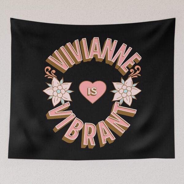 Item preview, Vivianne is Vibrant - First Names - Birthday Gifts - Alliteration Fans designed and sold by epicthoughts.