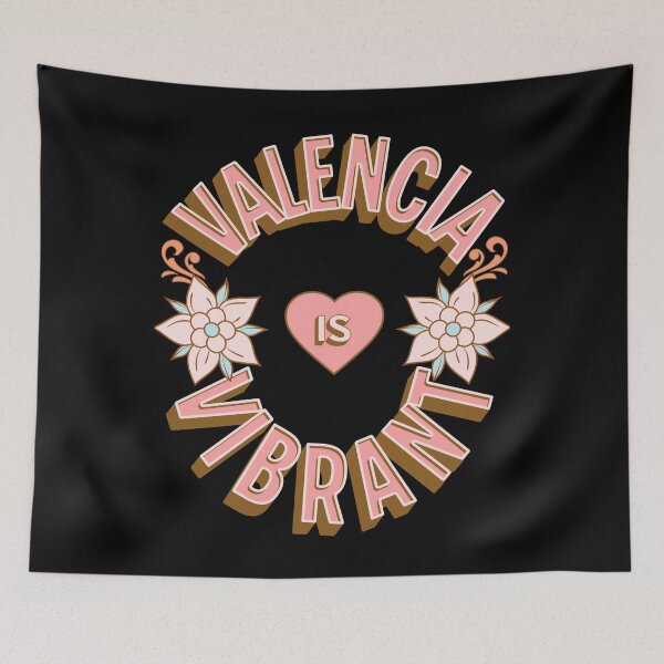 Item preview, Valencia is Vibrant - First Names - Birthday Gifts - Alliteration Fans designed and sold by epicthoughts.