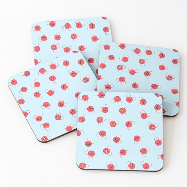 Item preview, Cute Water Molecules Emoji Pattern designed and sold by cutescience.