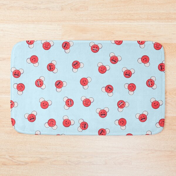 Item preview, Cute Water Molecules Emoji Pattern designed and sold by cutescience.