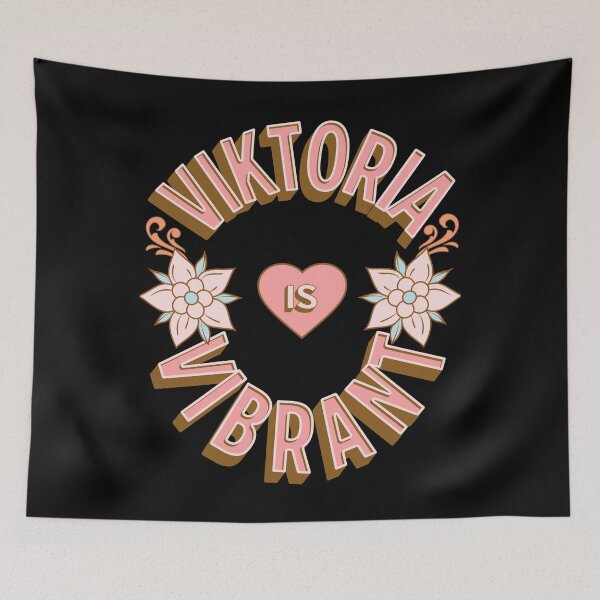 Item preview, Viktoria is Vibrant - First Names - Birthday Gifts - Alliteration Fans designed and sold by epicthoughts.