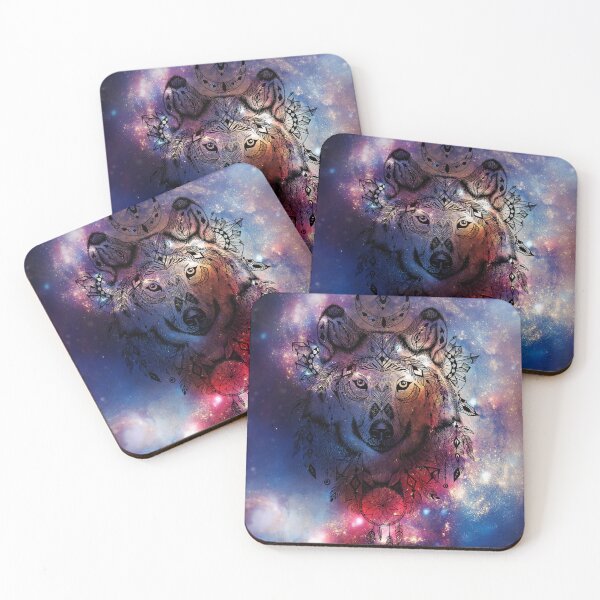 Item preview, Beautiful galaxy wolf designed and sold by shadowscapeart ..