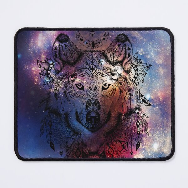Item preview, Beautiful galaxy wolf designed and sold by shadowscapeart ..