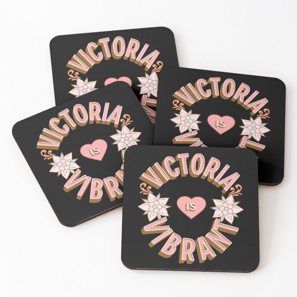 Item preview, Victoria is Vibrant - First Names - Birthday Gifts - Alliteration Fans designed and sold by epicthoughts.
