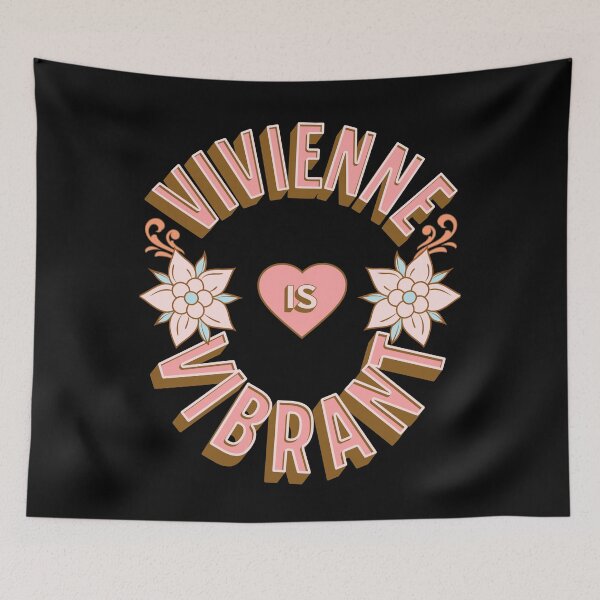 Item preview, Vivienne is Vibrant - First Names - Birthday Gifts - Alliteration Fans designed and sold by epicthoughts.