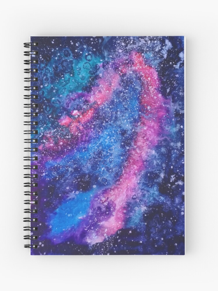 Acrylic Galaxy Painting Spiral Notebook