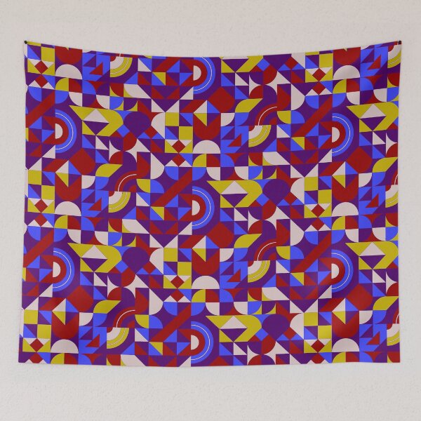 Item preview, geometric colorful patterns conceptual Art - Abstract Neo Geo graphic design designed and sold by Design Repo.