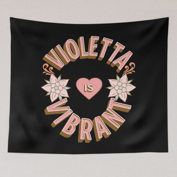 Item preview, Violetta is Vibrant - First Names - Birthday Gifts - Alliteration Fans designed and sold by epicthoughts.