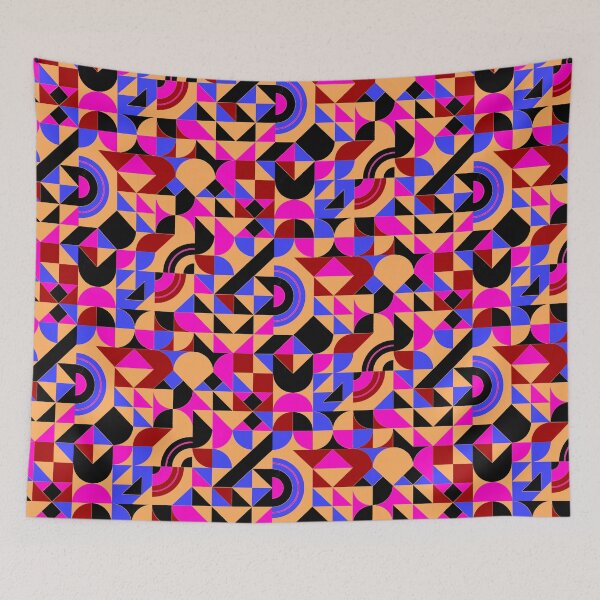 Artikelvorschau, geometrische farbenfrohe Muster Konzeptkunst - Abstraktes Neo-Geo-Grafikdesign entworfen und verkauft von Design Repo.