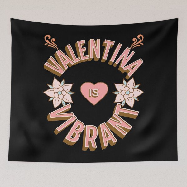 Item preview, Valentina is Vibrant - First Names - Birthday Gifts - Alliteration Fans designed and sold by epicthoughts.