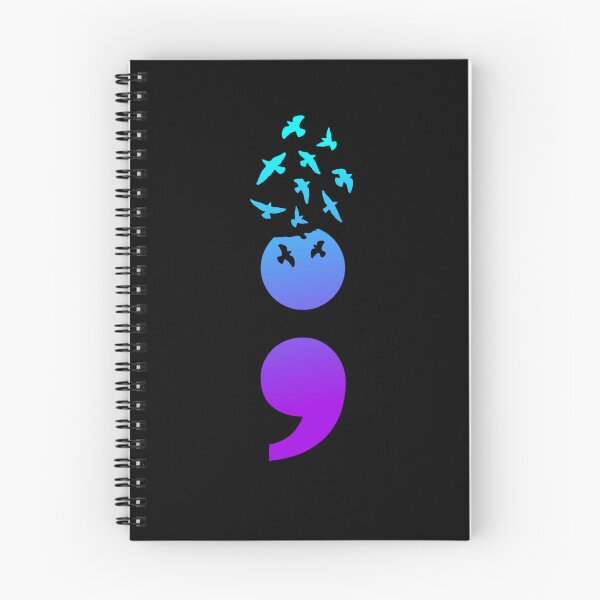 Item preview, Semicolon Birds Suicide Awareness Suicide Prevention Gear designed and sold by DynamicDesign.