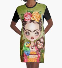 Frida Querida Graphic T-Shirt Dress