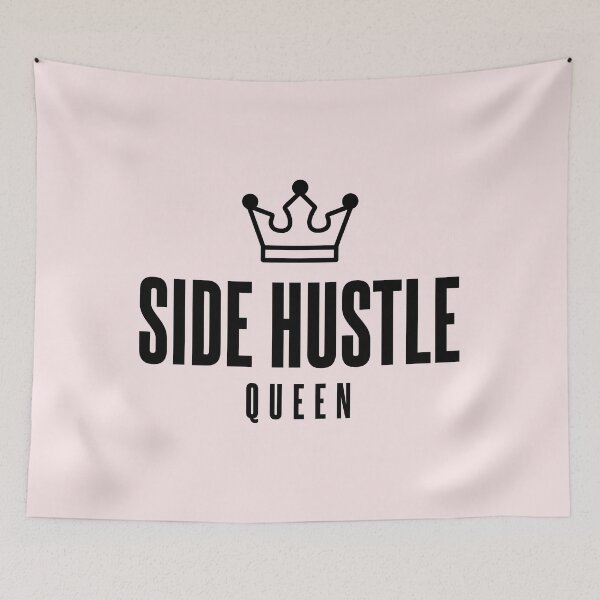 Item preview, Side Hustle Queen - Black Text designed and sold by Luhmdesign.
