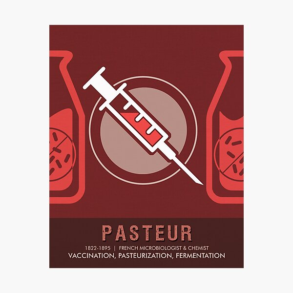 Artikel-Vorschau von Wissenschaft Poster - Louis Pasteur - Biologe, Mikrobiologe, Chemiker, designt und verkauft von Studio Grafiikka.