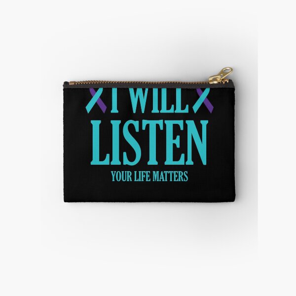 Item preview, I Will Listen Your Life Matters Suicide Prevention Gear designed and sold by DynamicDesign.