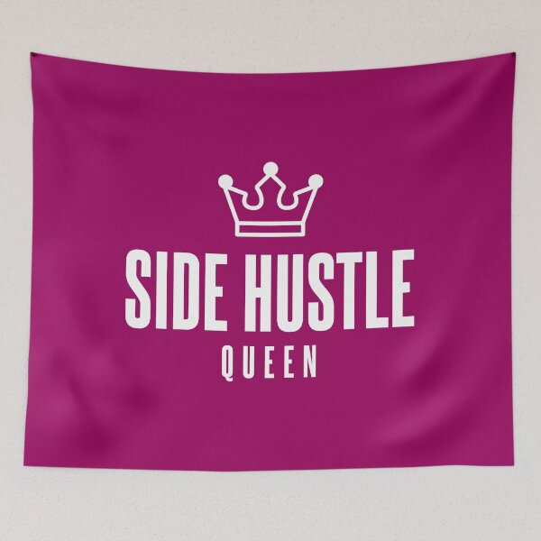 Item preview, Side Hustle Queen - White Text designed and sold by Luhmdesign.