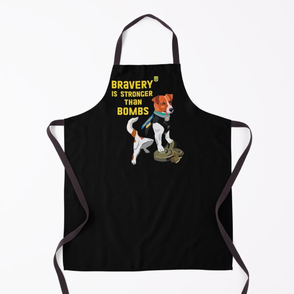 Item preview, Ukrainian Patron Dog Hero - Bravery Is Stronger Than Bombs designed and sold by Aide.