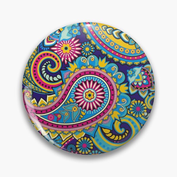 Artikelvorschau, Vintage Orientteppich Muster blau rosa weiß lila Blume bunt Muster Zigeuner schön entworfen und verkauft von CandyLoo.