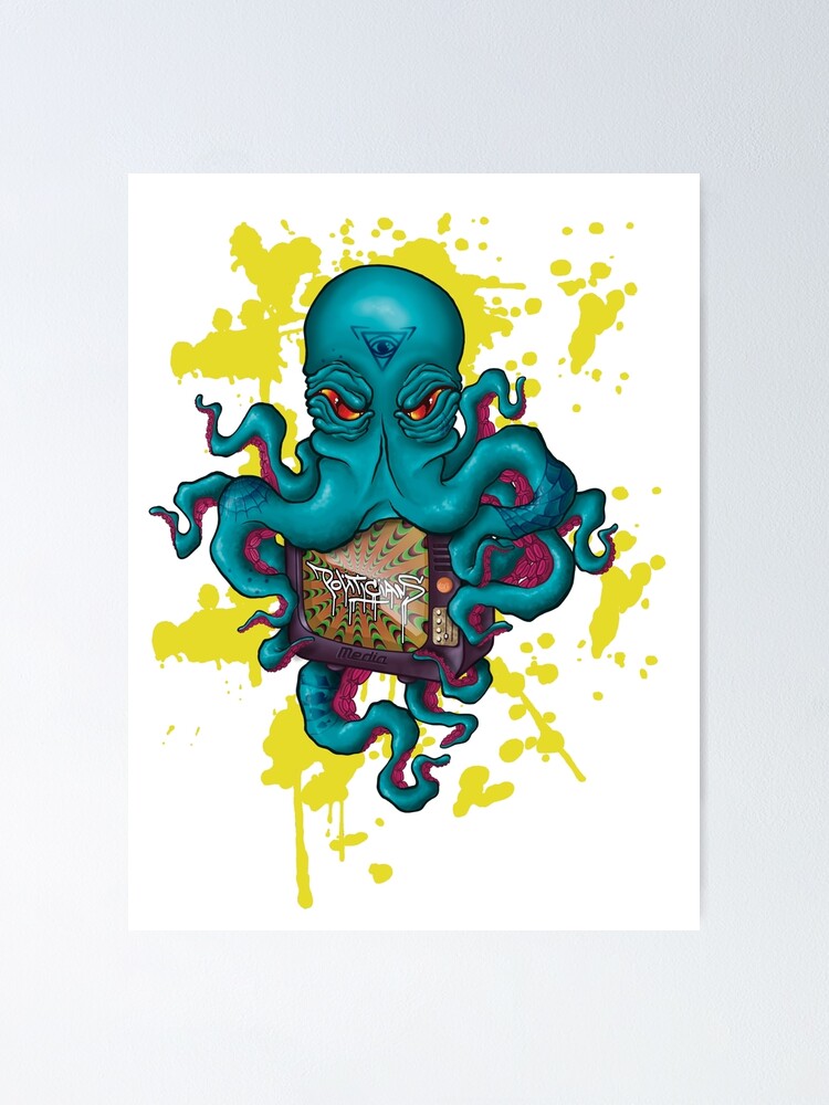 "The octopus that rules the mafia and the media" Poster for Sale by