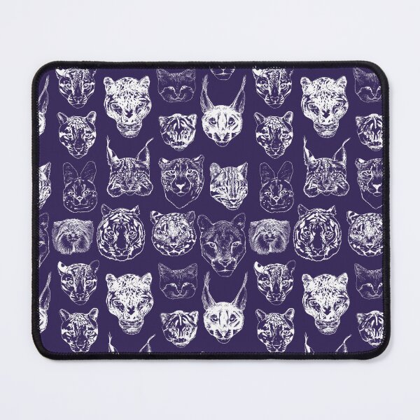 Item preview, Cat heads on navy designed and sold by CLBArtDesign.