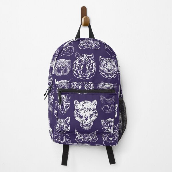 Item preview, Cat heads on navy designed and sold by CLBArtDesign.