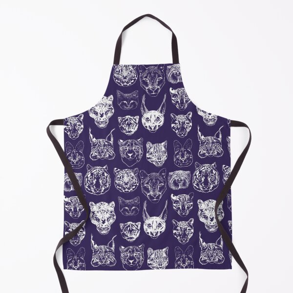 Item preview, Cat heads on navy designed and sold by CLBArtDesign.