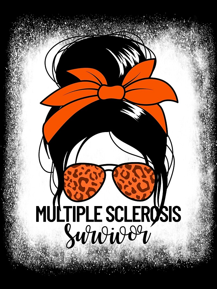 Thumbnail 3 von 3, Tuch, Multiple Sclerosis Survivor Women's Messy Bun MS Warrior Gear designt und verkauft von DynamicDesign.