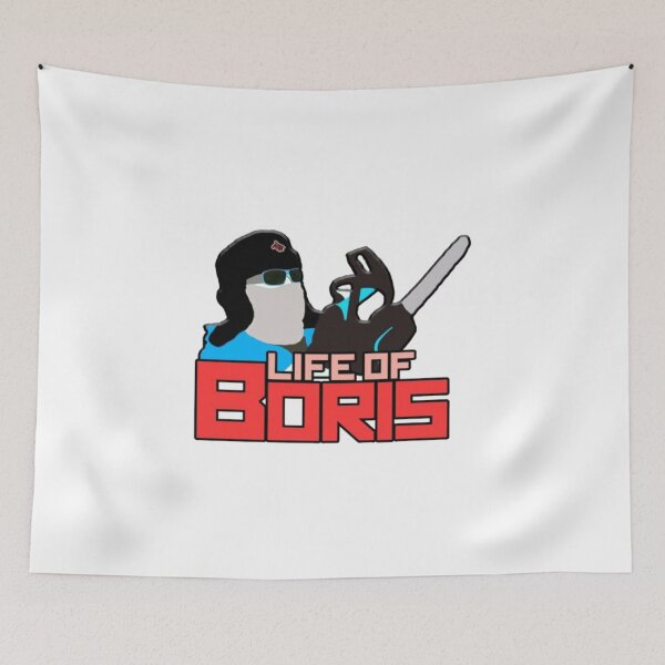 Item preview, UNIQUE - Life of Boris Blue Red designed and sold by DominicRowe.