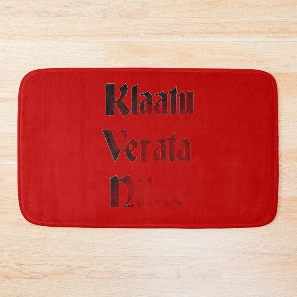 Item preview, Klaatu Verata Necktie (black) designed and sold by Luke Tomlinson Artwork.