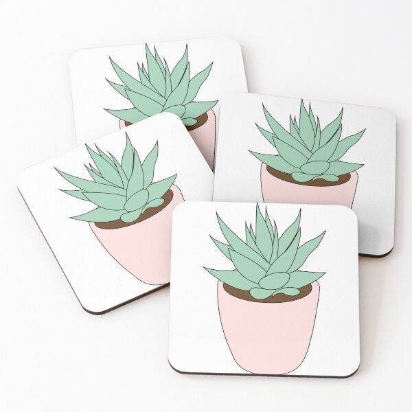 Artikelvorschau, Ästhetische Pastell Sukkulente Lichtpflanze mit rosa Topf entworfen und verkauft von eva8designs.