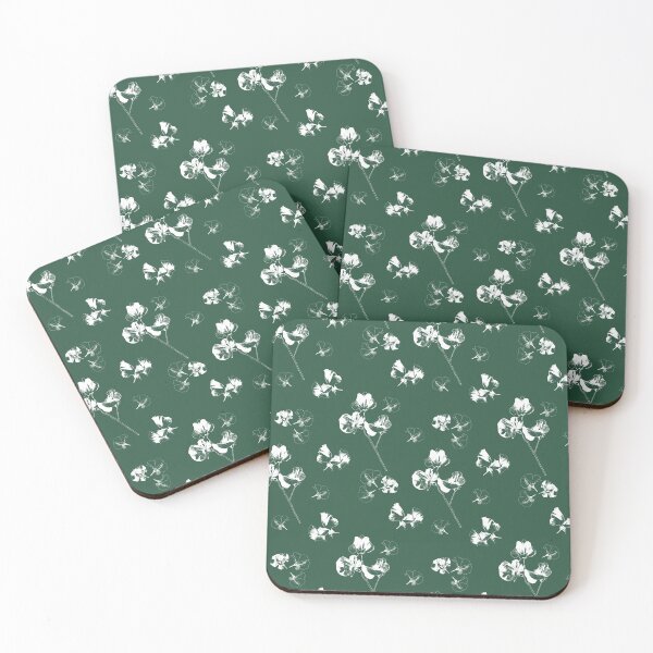 Item preview, Sweet peas on green designed and sold by CLBArtDesign.