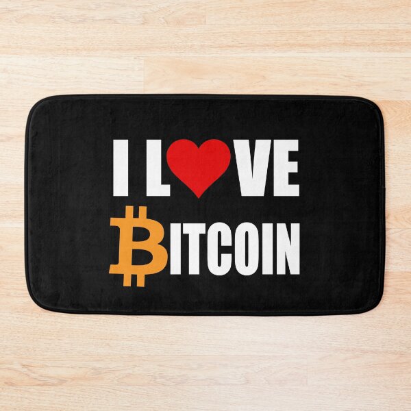 Item preview, I Love Bitcoin | Bitcoin cryptocurrency | Blockchain Technology | Funny Bitcoin Logo designed and sold by tsse.