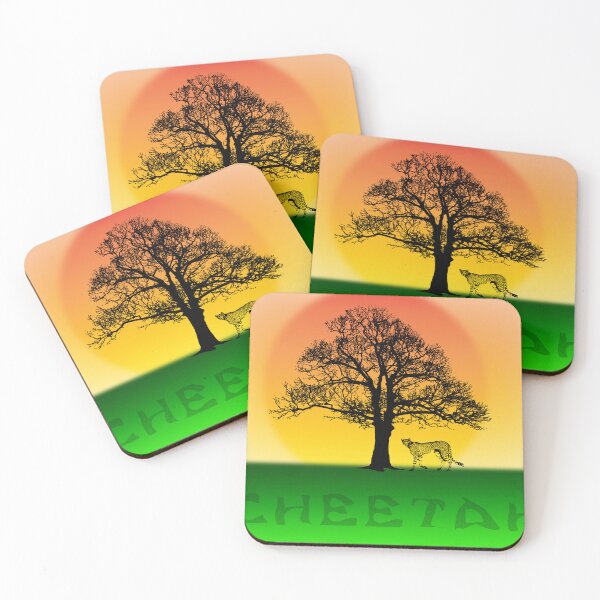 Item preview, Cheetah under a large tree at sunset designed and sold by Bigrow.