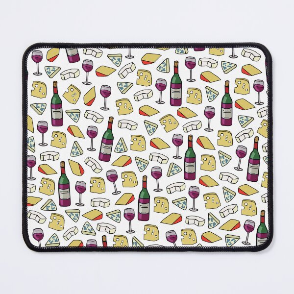 Item preview, Cheese and Wine Pattern designed and sold by DanandDee.