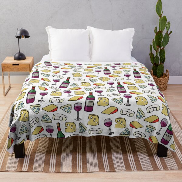 Item preview, Cheese and Wine Pattern designed and sold by DanandDee.