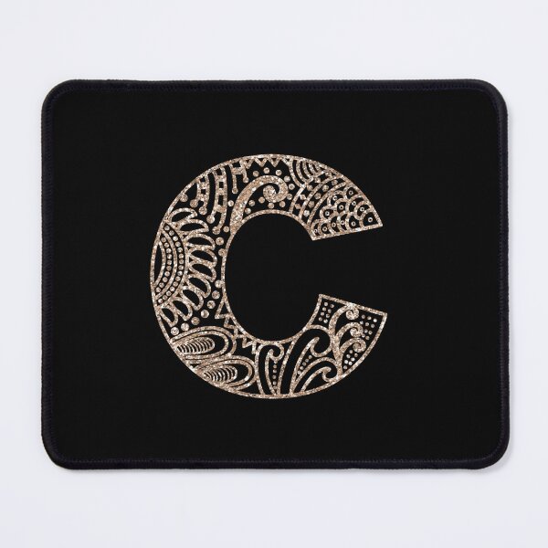 Item preview, Floral Mandala Monogram C | Mandala Monogram C designed and sold by ModernStyleBoho.